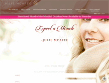 Tablet Screenshot of juliemcafee.com